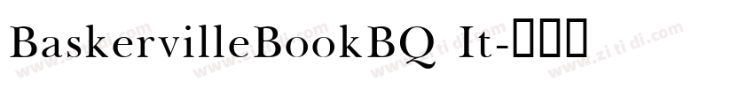 BaskervilleBookBQ It字体转换